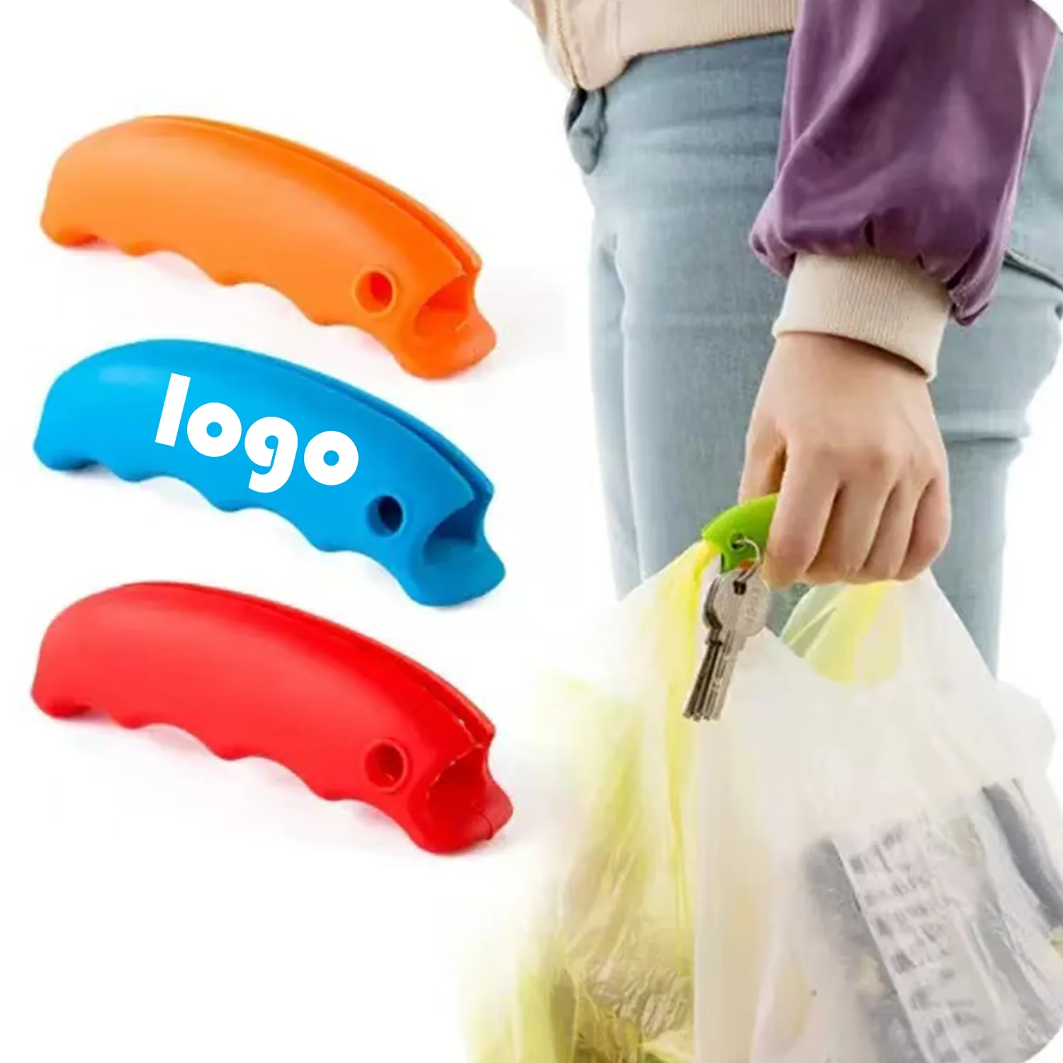 Silicone Non-Slip Bag Holder (Comfort Grip)